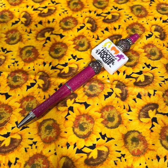 Handmade Beaded Hocus Pocus Pen - Picture 2 of 4